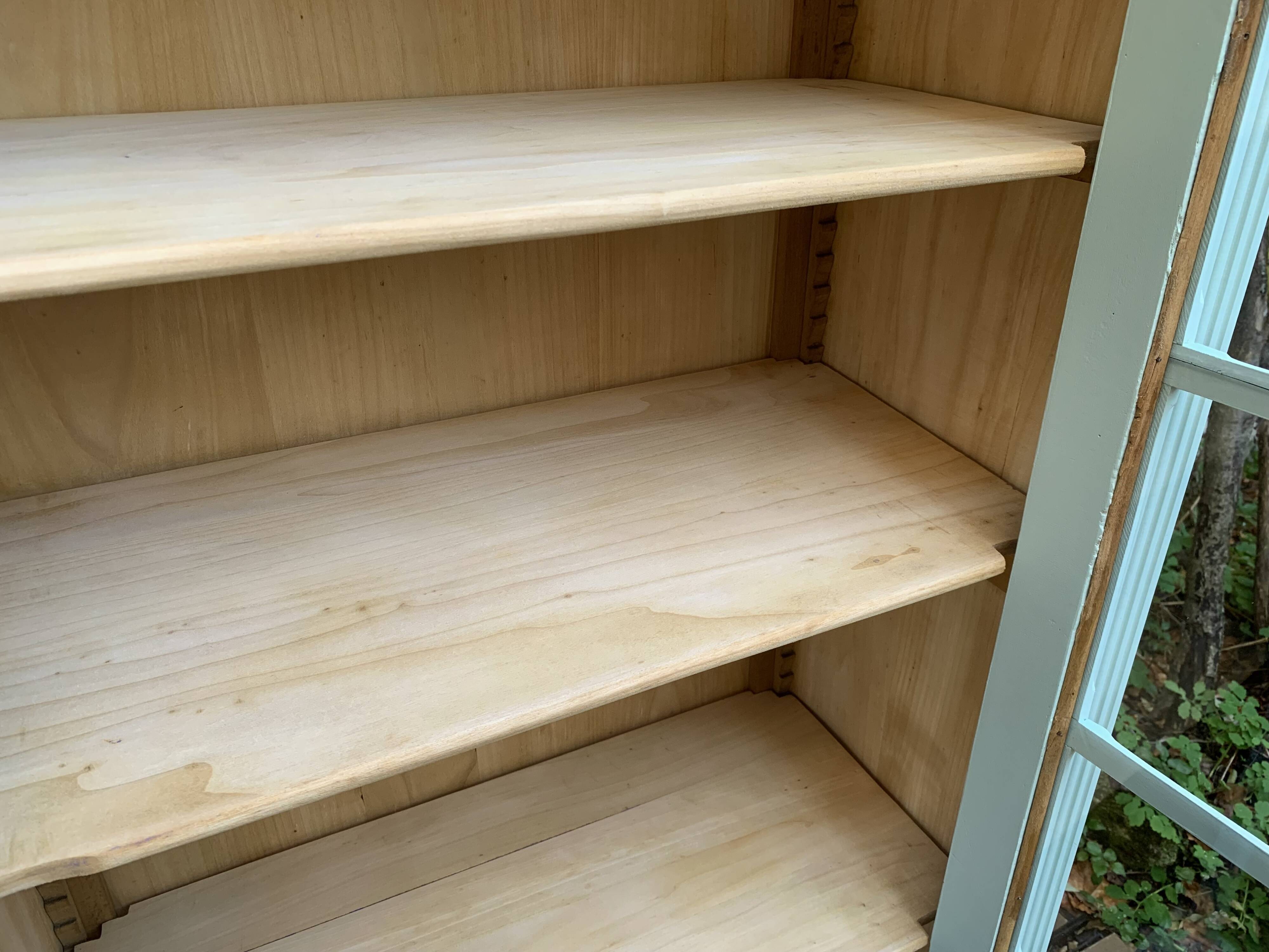 Antique celadon glass Parisian wardrobe H162