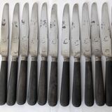 Antique ebony handle knives