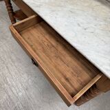 Antique pine and marble toilet furniture (renovated)