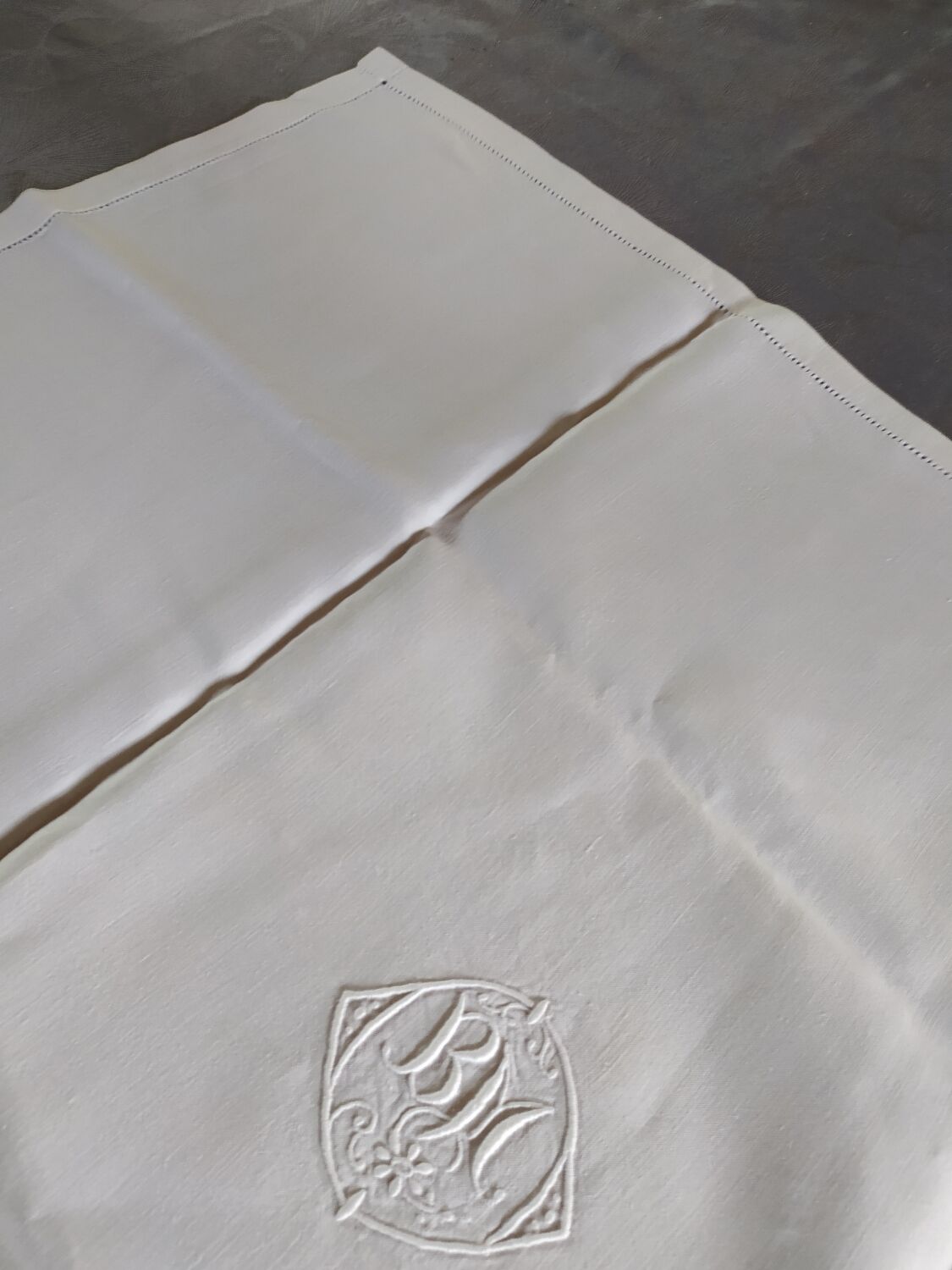 BM embroidered napkins
