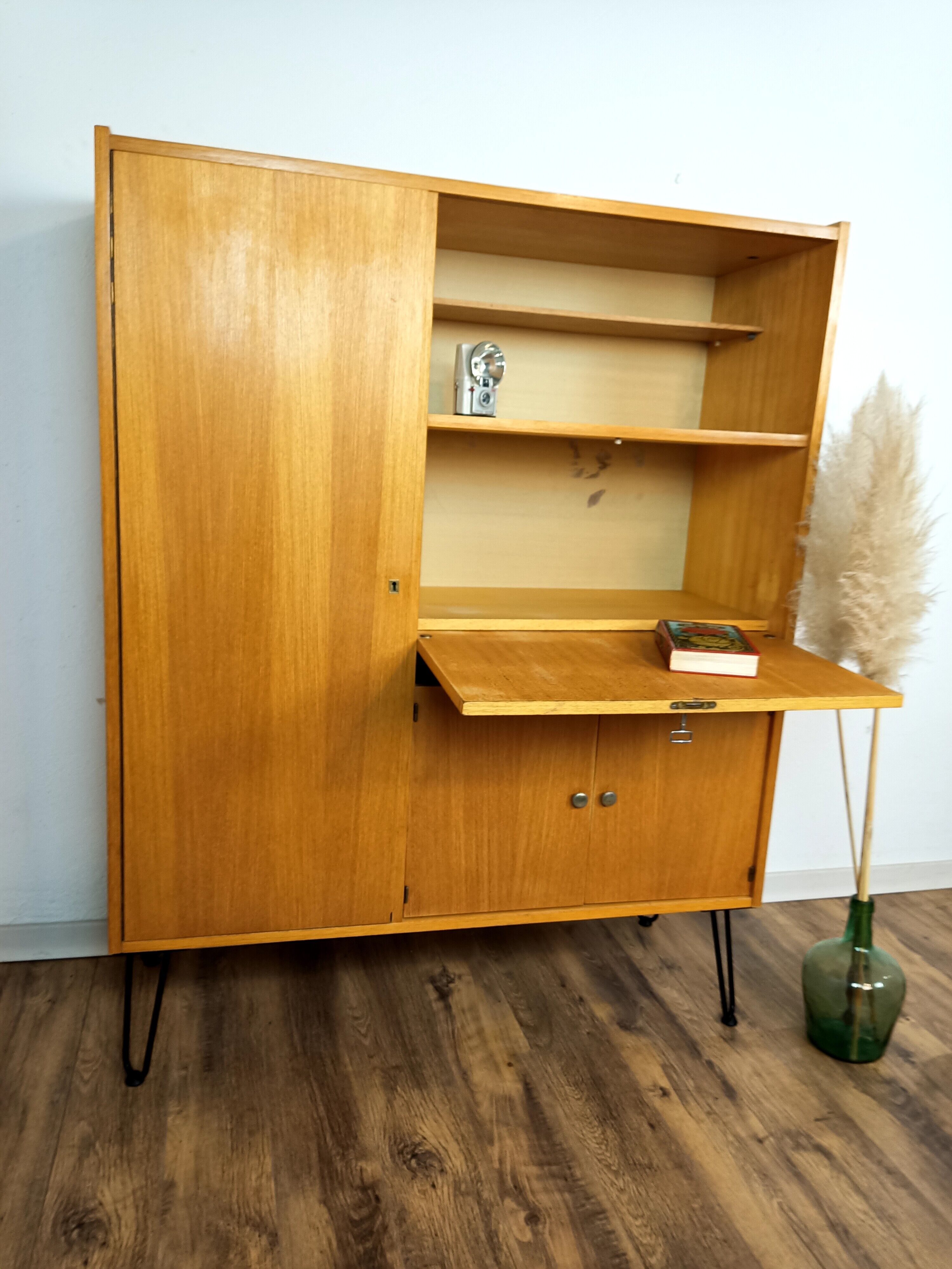 Vintage oak secretary
