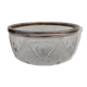 Crystal salad bowl with solid silver rim, first part of the 20th century.