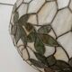Tiffany-style table lamp with stained glass shade