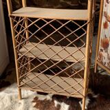 Rattan shelf