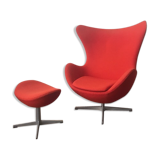 Fauteuil et pouf Egg Arne Jacobsen Ed Fritz Hansen