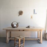 Table de ferme restaurée