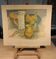 Colour lithograph by André Minaux (1923-1986), still life, fruits.