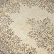 Tapis en laine antique Oushak anatolien