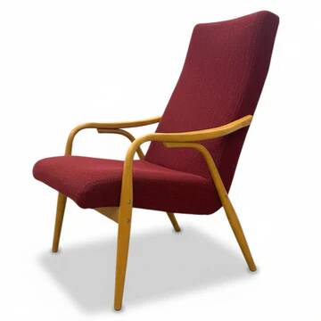 Retro TON armchairs by Antonín Šuman, bentwood, 1960s
