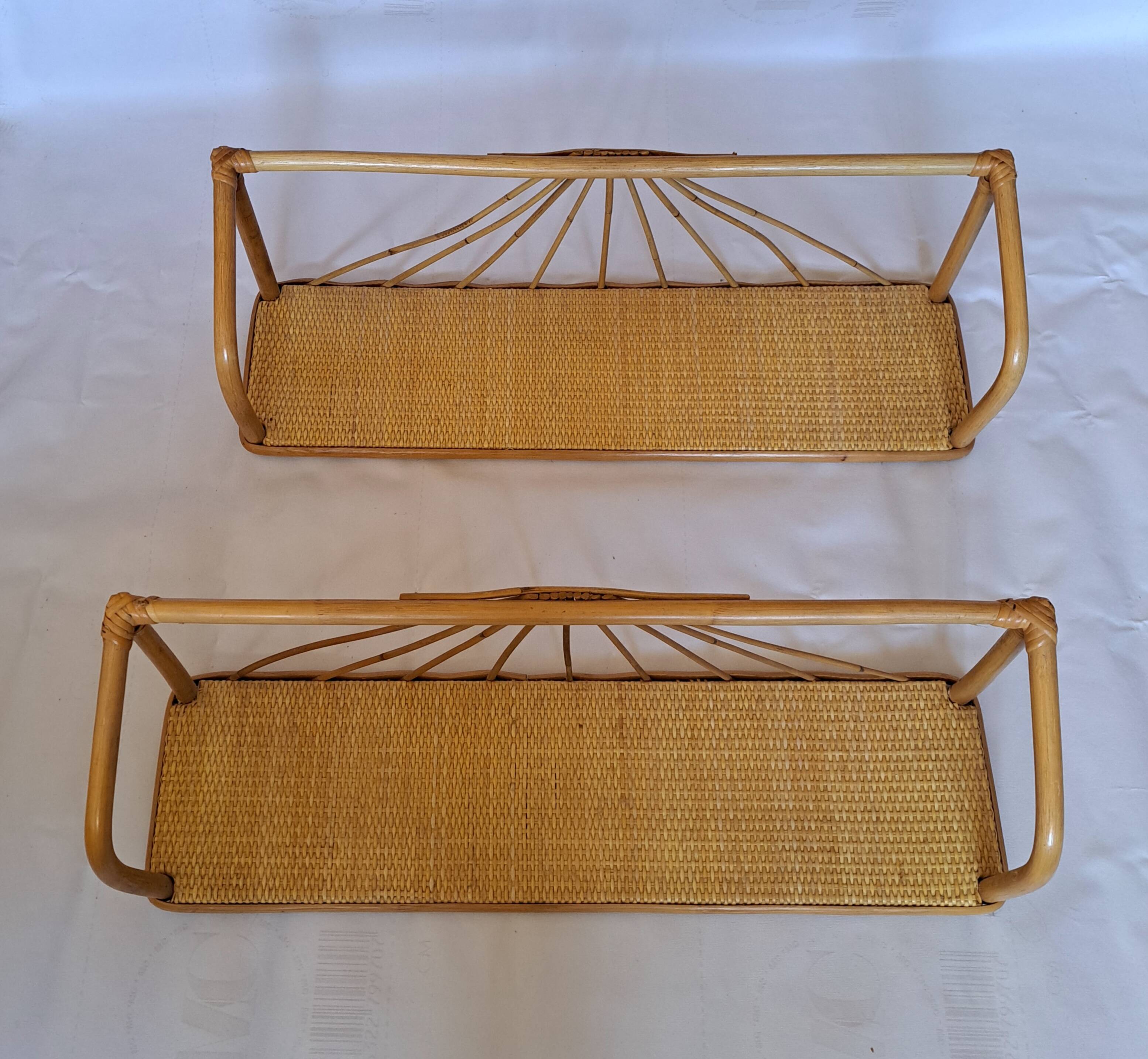 Pair of wall shelves