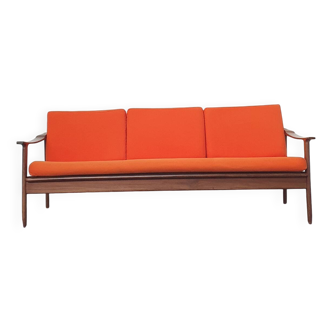 Scandinavian 3-seater teak bench