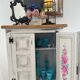 Petit meuble vintage relooké à la main – pièce unique