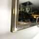 Romeo Rega, vintage mirror with double brass frame and chrome. Italy 1970s