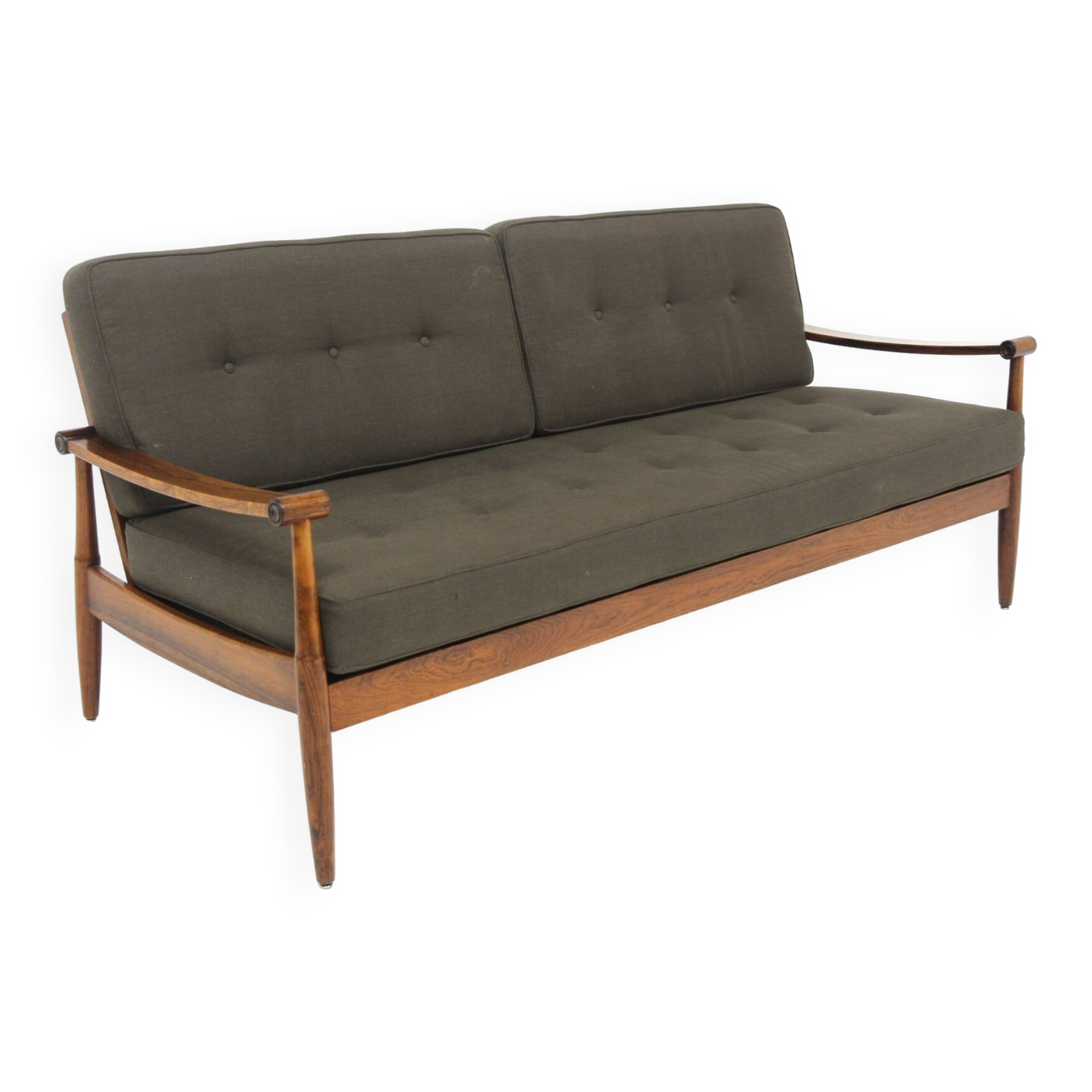 Scandinavian 3-seater sofa in rosewood, Denmark, 1960