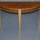 Paire de tables console demilune Bevan Funnell Phoenix en bois de zebrano