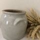 Glazed grey sandstone pot