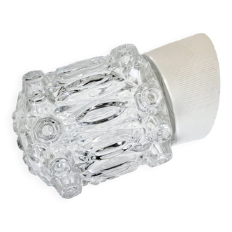 Vintage White Porcelain Wall Light, 1970s