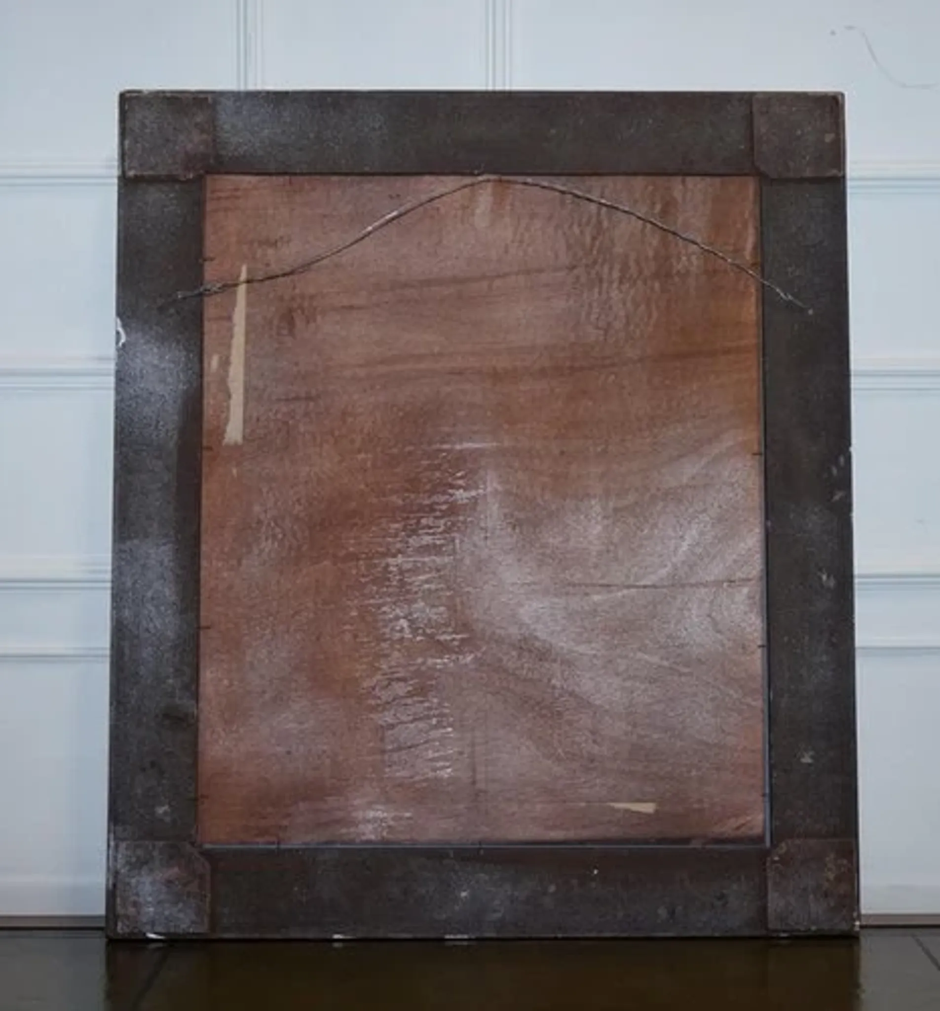 Bevelled Sculpted Silver Rectangular Mirror