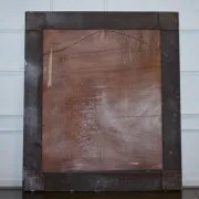 Bevelled Sculpted Silver Rectangular Mirror
