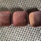 Series of 6 wooden ramekins