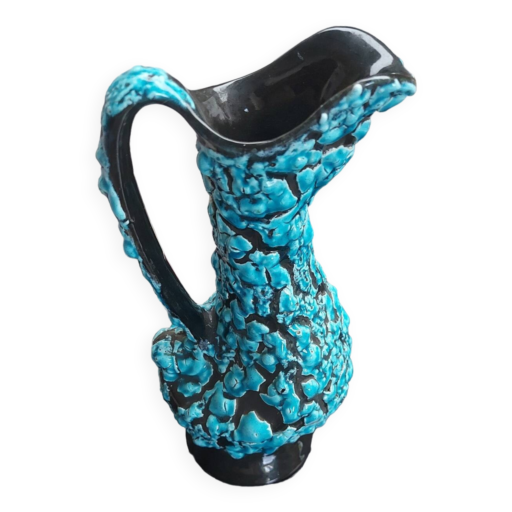 Fat lava vase sea foam or glacier enamels