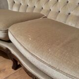 Louis XV velvet sofa from Genoa