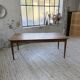 Table de ferme chêne pieds fuseaux 1950