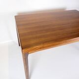 Dining Table With extensions Made In Rosewood By Henning Kjærnulf From 1960s