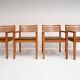 Set of 4 Riccio chairs by Ricchio for Knoll, 1980s