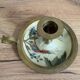 Vintage enamelled brass candlestick