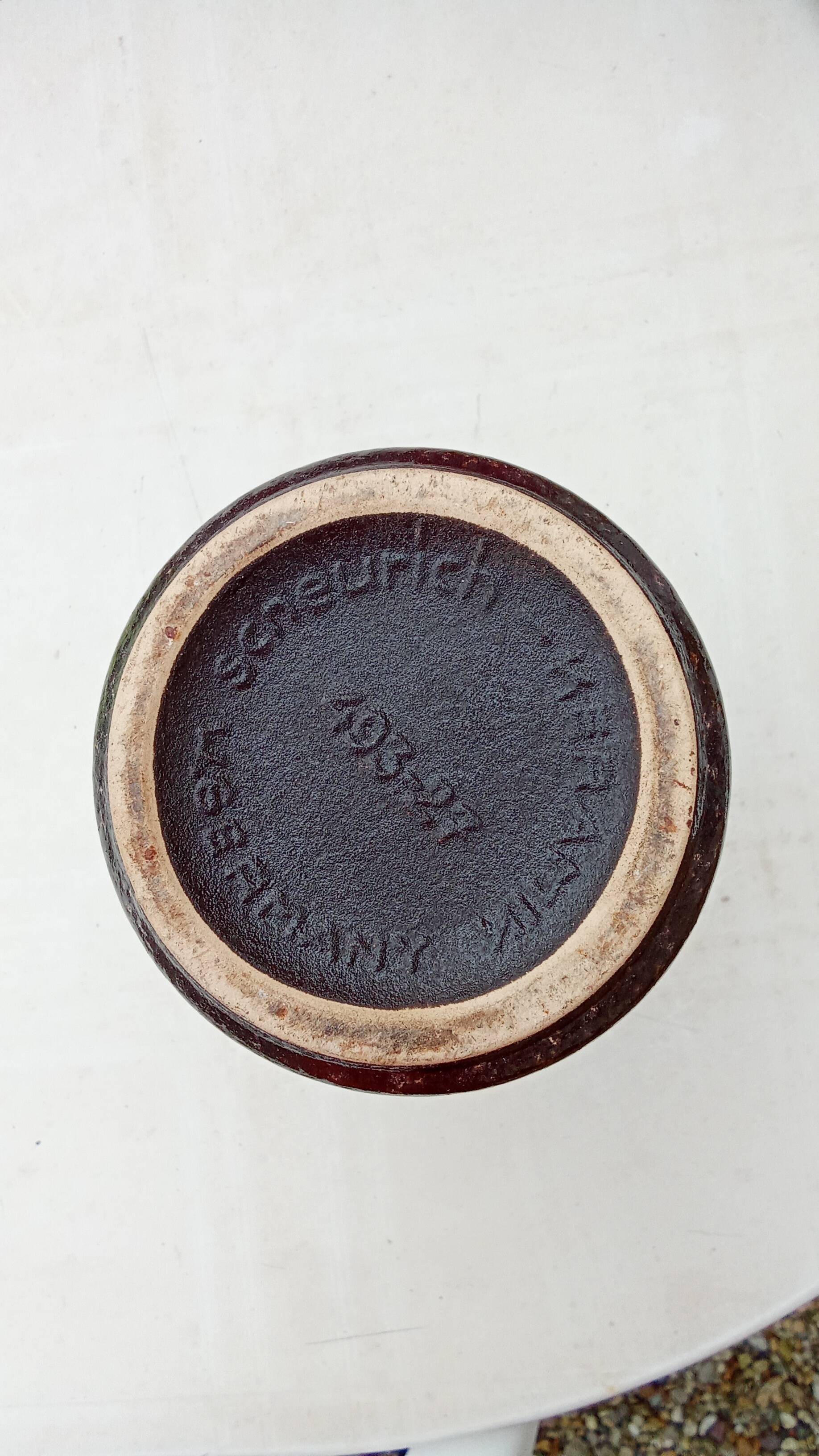 Stoneware bottle brand sceurich keramik w.germany