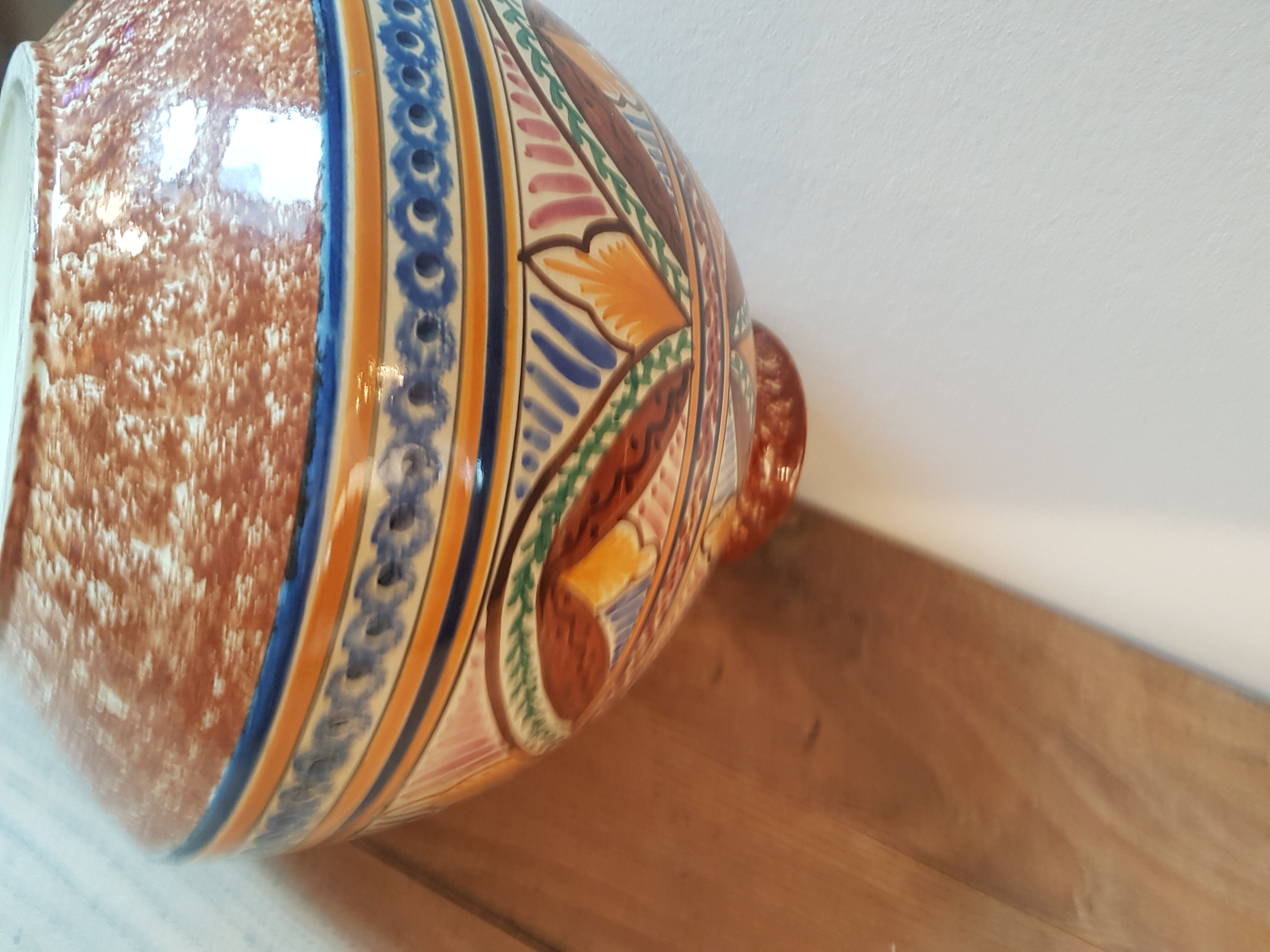 Quimper earthenware vase
