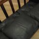 Rosewood sofa Gunnar Myrstrand for Källemo, black leather, 1960s