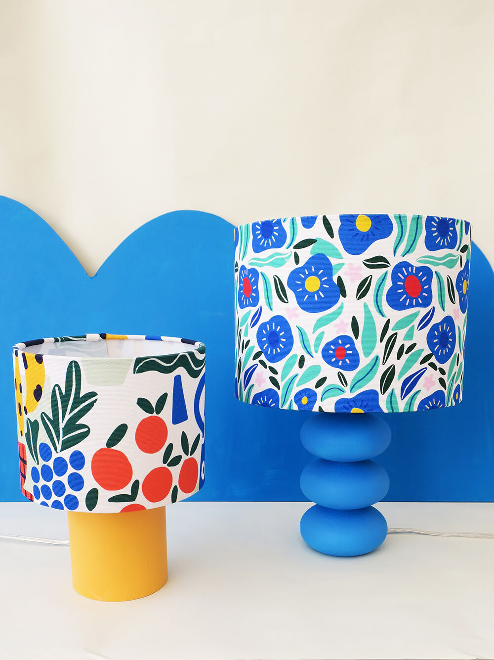 Lamp & tutti-frutti lampshade