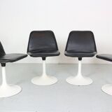 Scandinavian Modern Set Of 4 Dinning Chairs By Börje Johanson Vinga, Sweden 1970