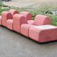 "Tappo" modular sofa by John Mascheroni, produced by Vectra Contract, circa 1975.
