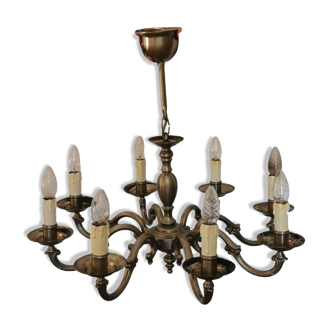 Lustre Louis XVI en laiton