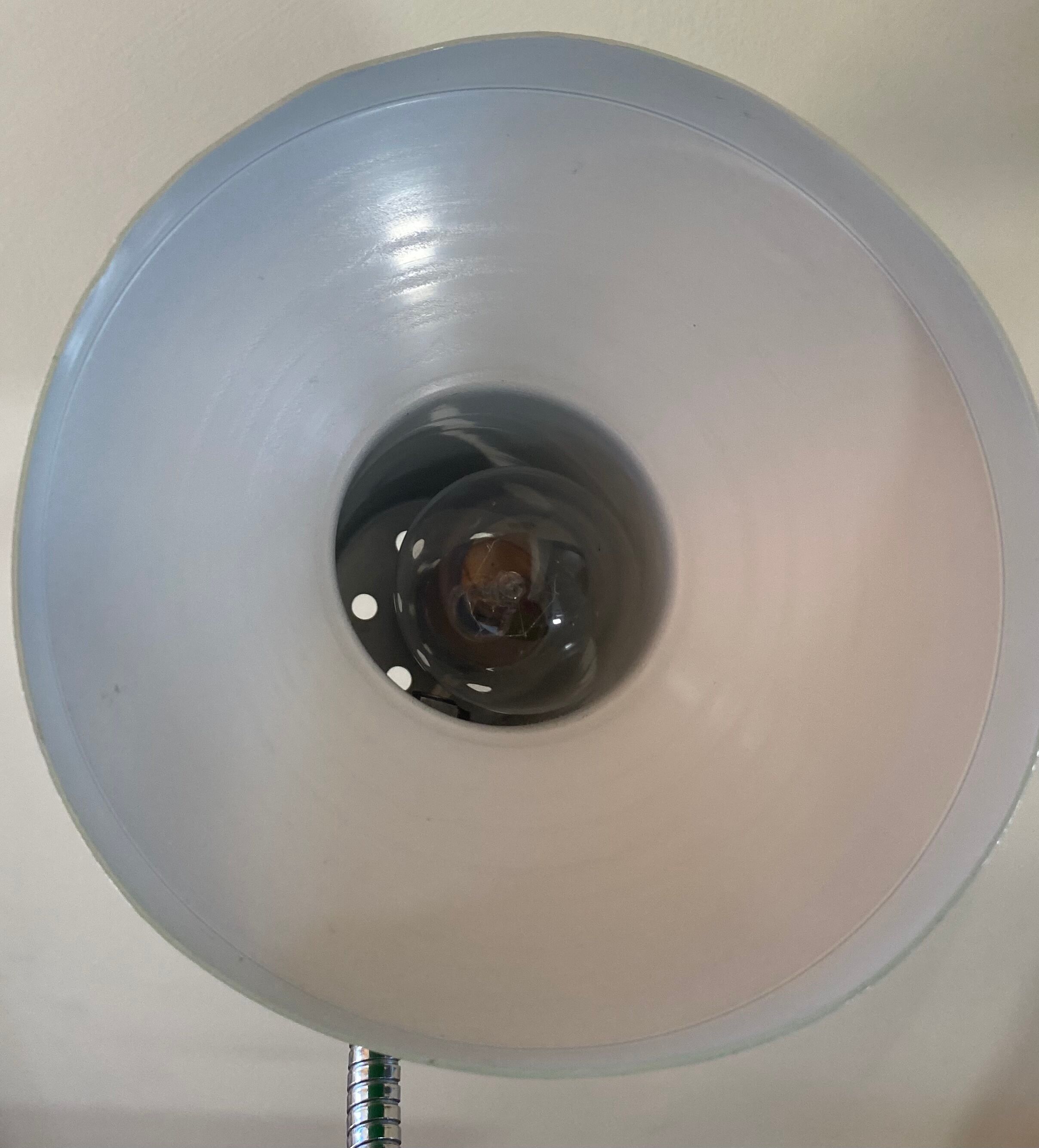 Green metal table lamp