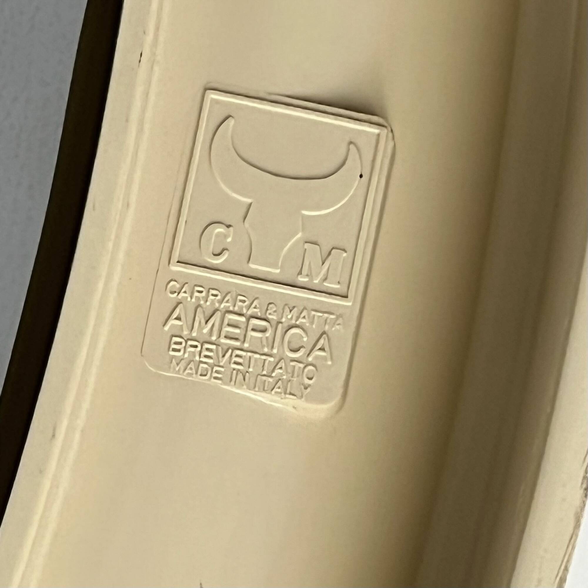 Wall Mirror 'America' in Beige Bakelite by Carrara and Matta Italy