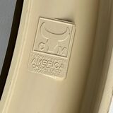 Wall Mirror 'America' in Beige Bakelite by Carrara and Matta Italy