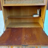 Secretary, drawers with wicker