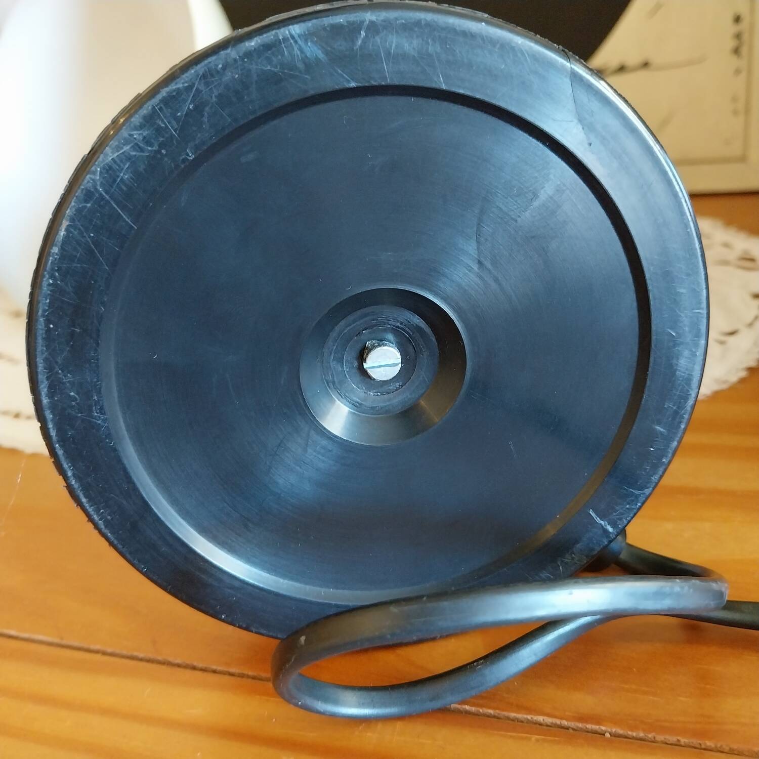 Vintage enamelled metal articulated desk lamp