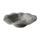 Trash braided silver metal, vintage