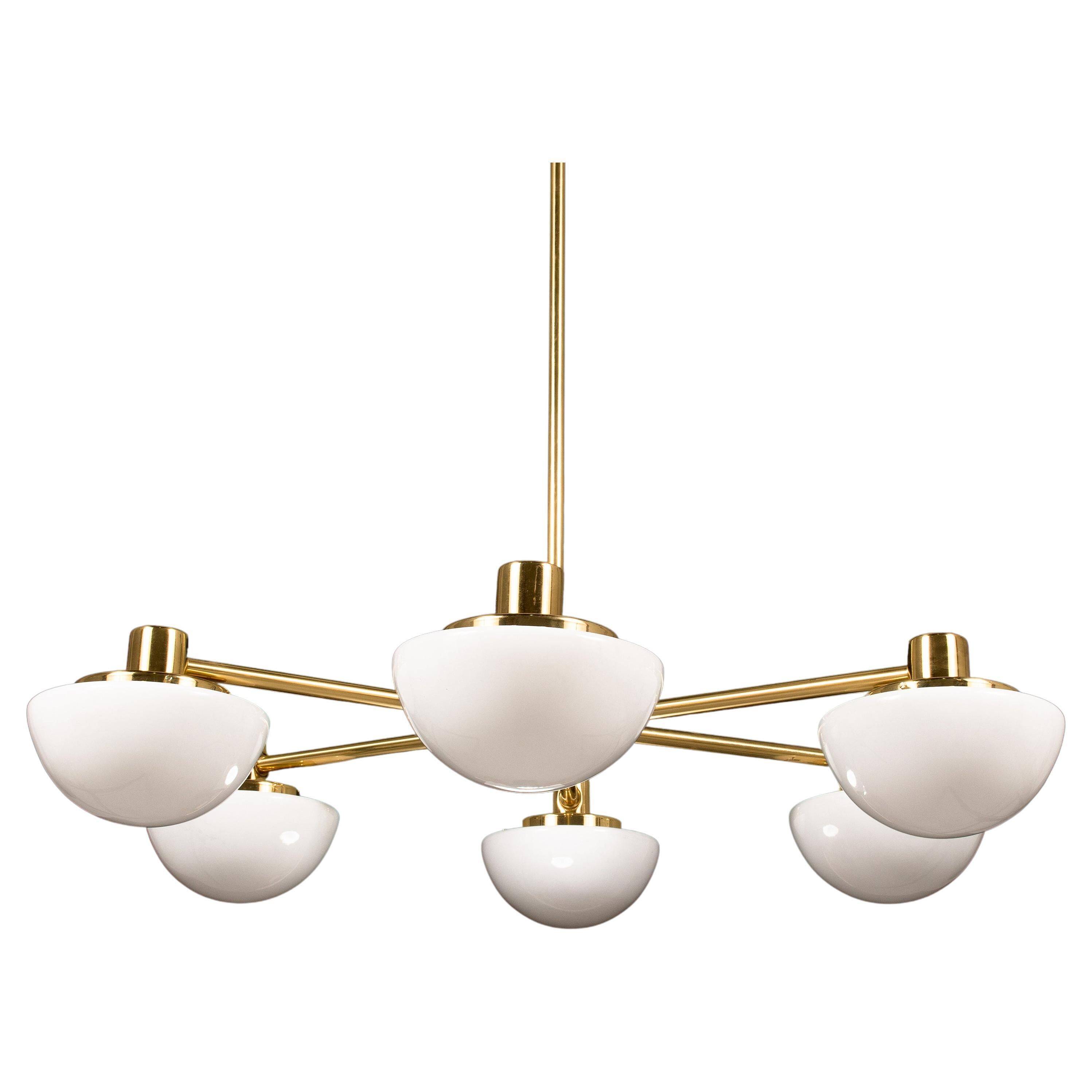 Chandelier Klaus Michalik Model Bau for Stockman Orno, Sweden, 1960