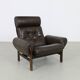 Fauteuil lounge en cuir par Coja, 1970s