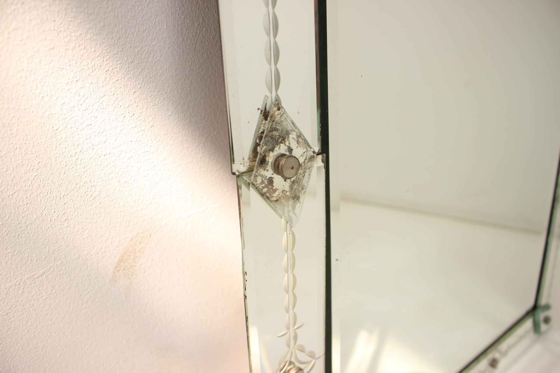 Mirror Czechoslovakia circa 1900 25x50cm
