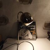 Lampe minimaliste eyeball chromé Italie space age