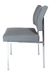 Reupholstered chrome office chair