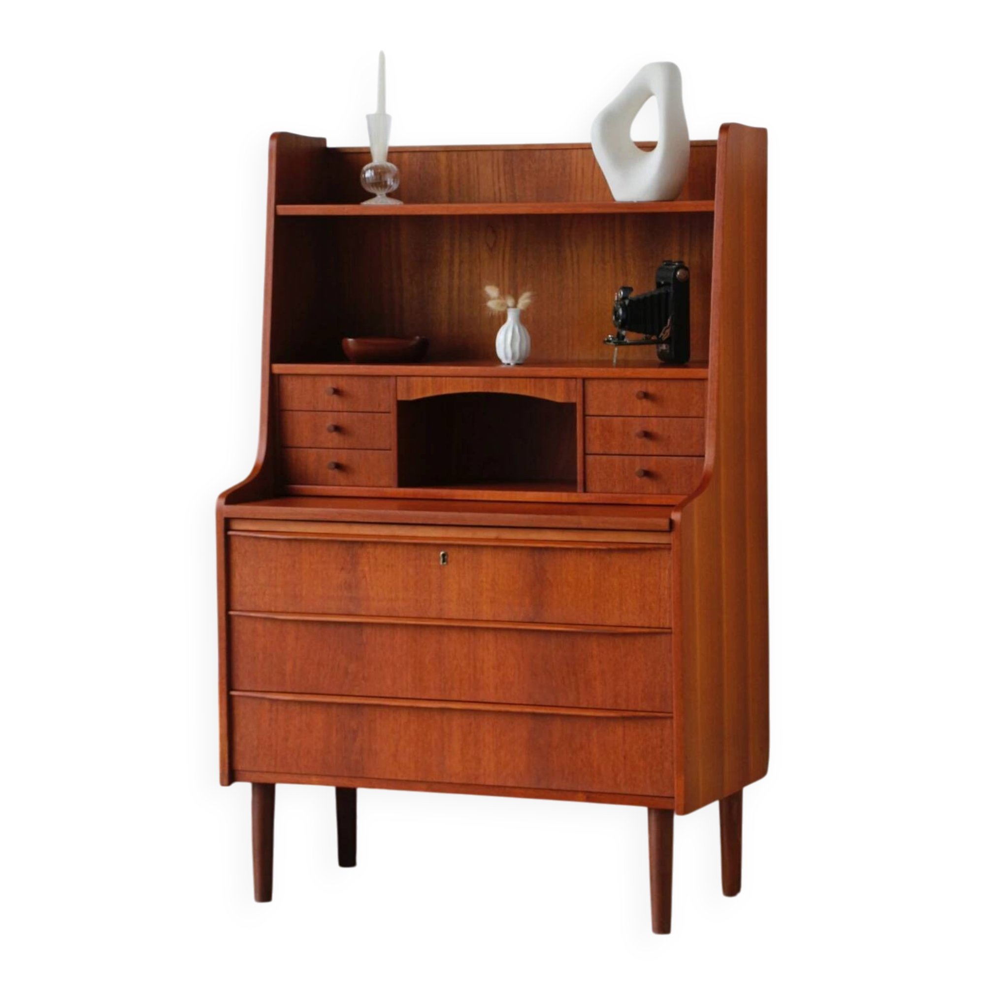 Vintage 1960s Scandinavian teak secretary | Denmark