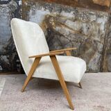 Scandinavian armchair compass feet